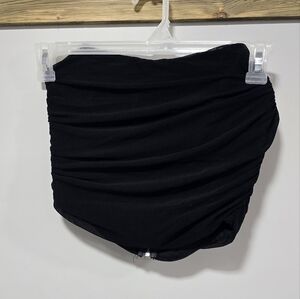 SHEIN ruched black tube top